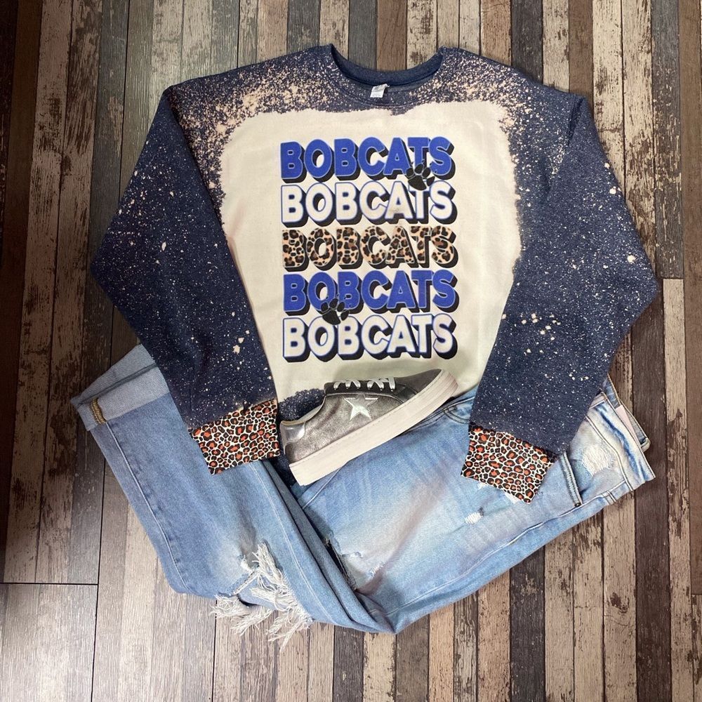 Bobcats Bleached Sweatshirt